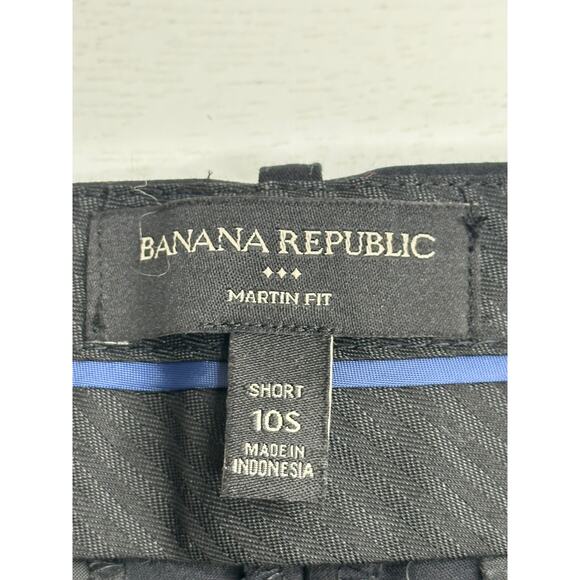 Banana Republic Martin Fit Straight Leg Pants Black Professional Business 10S - Picture 3 of 9